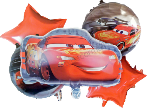 Load image into Gallery viewer, Car theme decoration foil balloon set of 5
