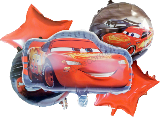 Car theme decoration foil balloon set of 5