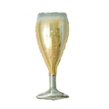 Champaign Glass Foil Balloon for Bachelor's, birthdays &amp; anniversaries decorations