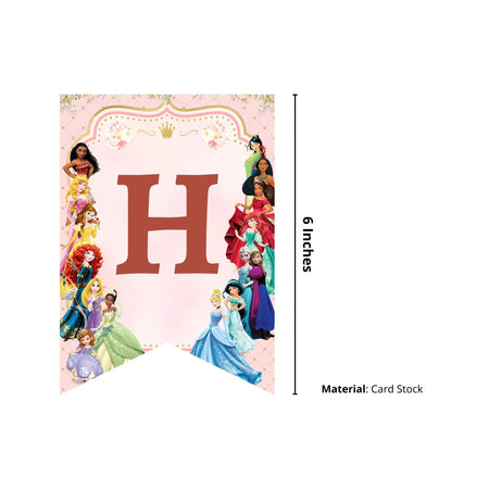 Disney Princess Happy Birthday Banner