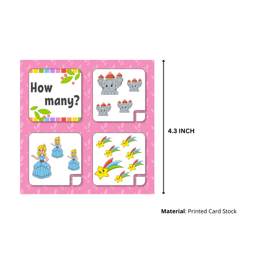 Load image into Gallery viewer, Christmas Counting Game Card (5 inches/250 GSM Cardstock/Multi/20 Cards)
