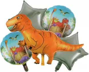 Dinosaur Foil Balloon for Birthday Party Decoration Set of 5