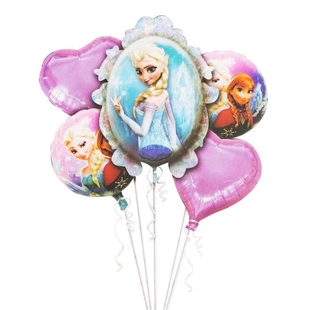 Frozen Theme Foil Balloon Set of 5 ( Pink )