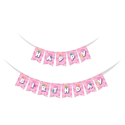 Load image into Gallery viewer, Gabby Doll House Theme Birthday Party Decorations - Banner, Cutouts, Favor Tags, Danglers (6 inches/250 GSM Cardstock/Mixcolour/61Pcs)

