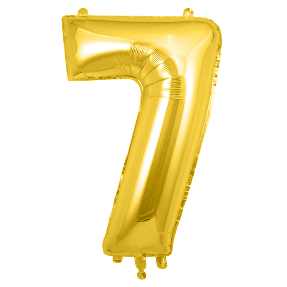 40 inches Number Foil Balloon Gold Number 7
