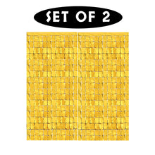 Gold Foil Sequin Curtains For Birthday Decoration Foil Curtain, Anniversary Decoration Items For Home, Bachelorette, Bridal Shower (Set of 2)