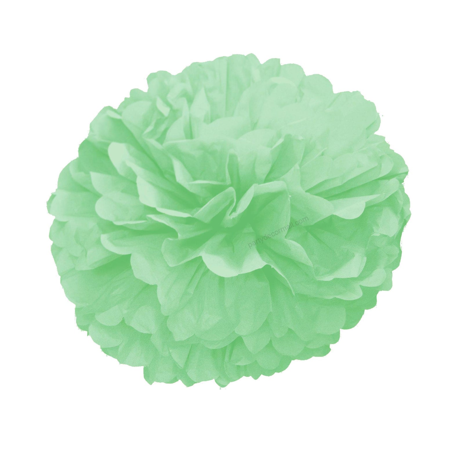 Paper Pom Pom for Decoration 10 Inches Set of 9 Pcs (Green)
