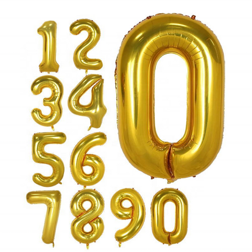 Load image into Gallery viewer, 32 Inches Number Foil Balloon, Gold Color, Number 8
