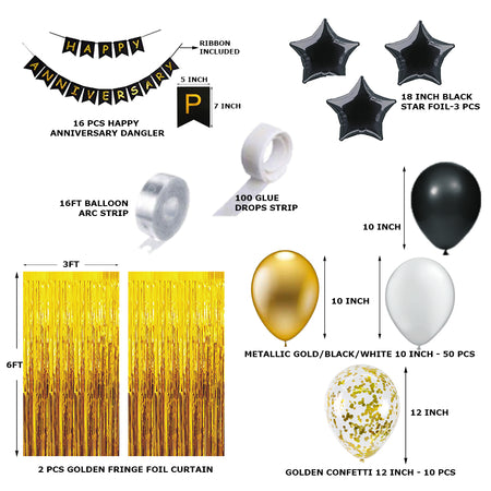 73Pcs DIY Happy Anniversary Kit