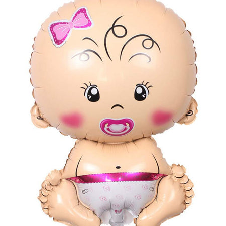 Baby Girl Shower Birthday Balloons – Its a Baby Girl Birthday Party Foil Balloon (28 inches)