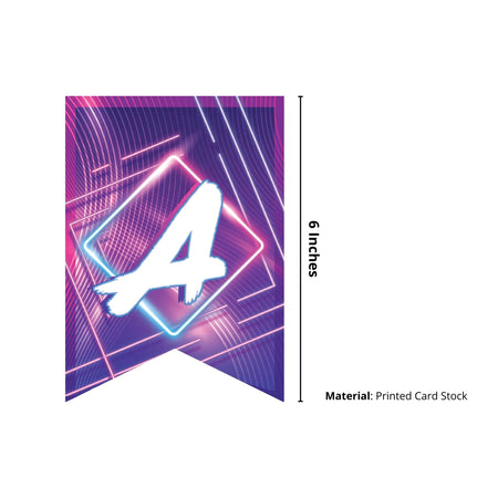 Marshmellow Theme Happy Birthday Banner (6 Inches/250 GSM Cardstock/Mixcolour/13Pcs)