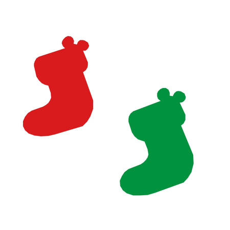 Merry Christmas Bunting Decor- (5 inches card/250 GSM Cardstock/Red, Green, White, Yellow/18 Pcs)