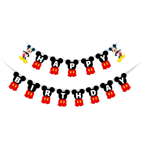 Load image into Gallery viewer, Happy Birthday Banner - Mickey Mouse
