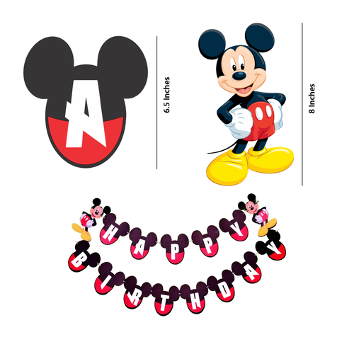 Load image into Gallery viewer, Mickey Mouse Birthday Banner (13 Pieces)
