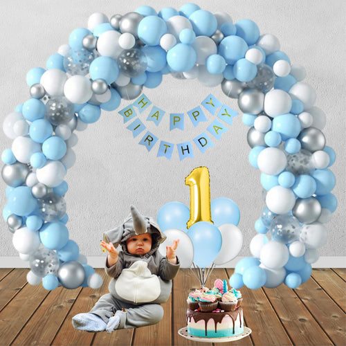 Load image into Gallery viewer, 91PCS Complete Birthday Decoration for Girls, Boys Garland Kit With Happy Birthday Banner
