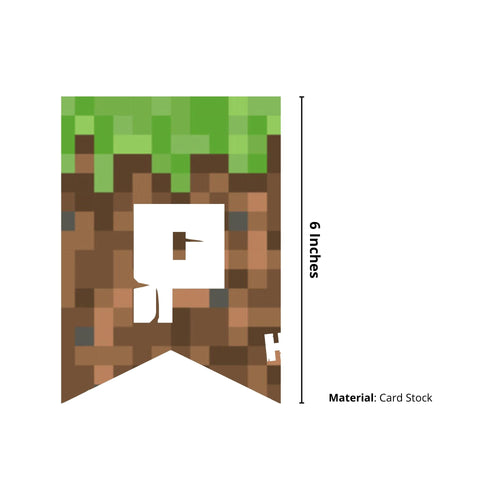 Load image into Gallery viewer, Happy Birthday Banner - Minecraft
