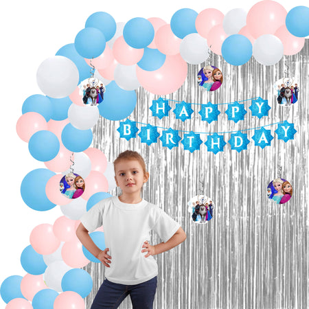 Frozen Theme Birthday/Dangler Decoration DIY Kit (56 Pcs)