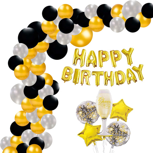 Load image into Gallery viewer, Congratulation foil Theme Birthday Decoration DIY Kit (69 Pcs)
