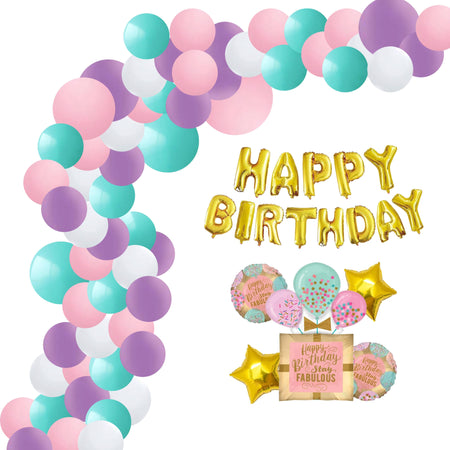 Stay Fabulous Birthday Decoration Kit(80 Pieces)