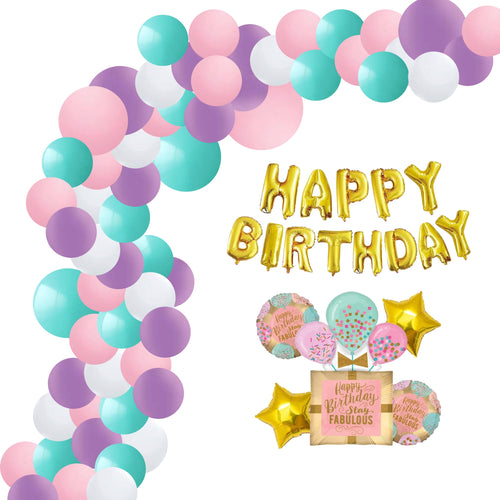Load image into Gallery viewer, Stay Fabulous Birthday Decoration Kit(80 Pieces)

