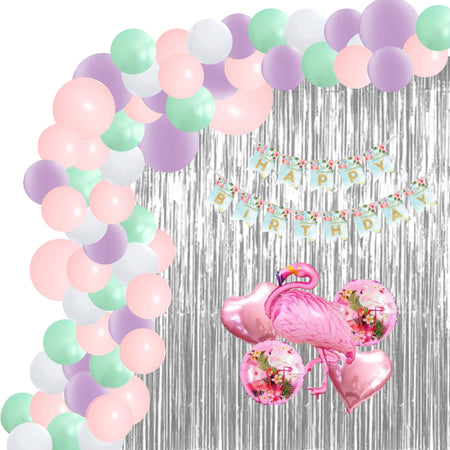 Flamingo Birthday Decoration Kit(90 Pcs)