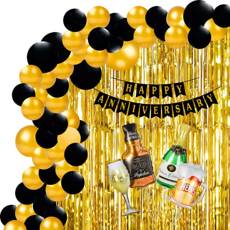 Happy Anniversary Decoration - (60 Pcs)