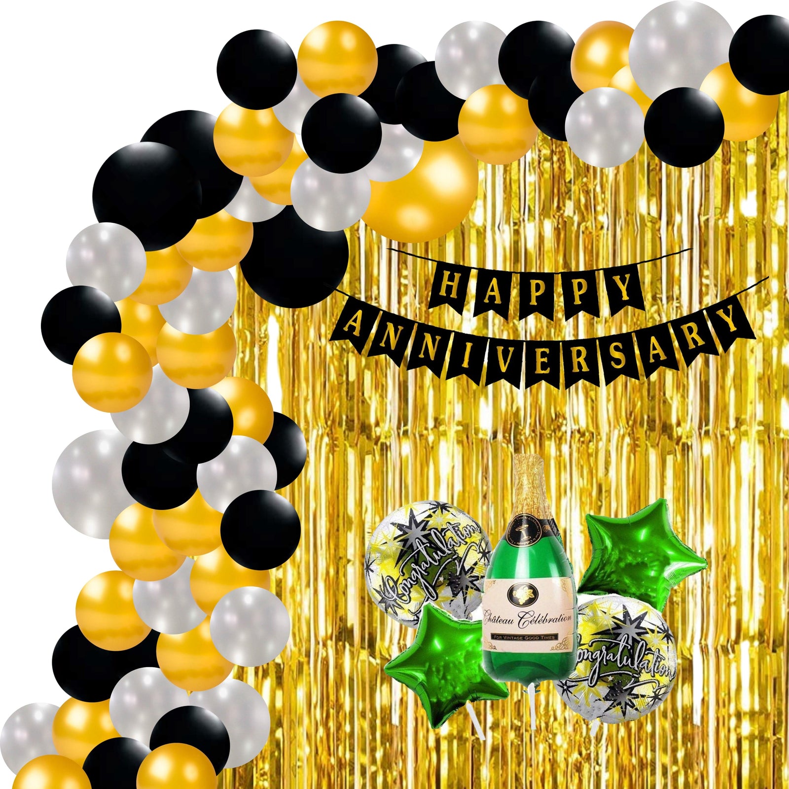 30th Birthday Balloons Gold And Black Party Decorations For, 40% OFF