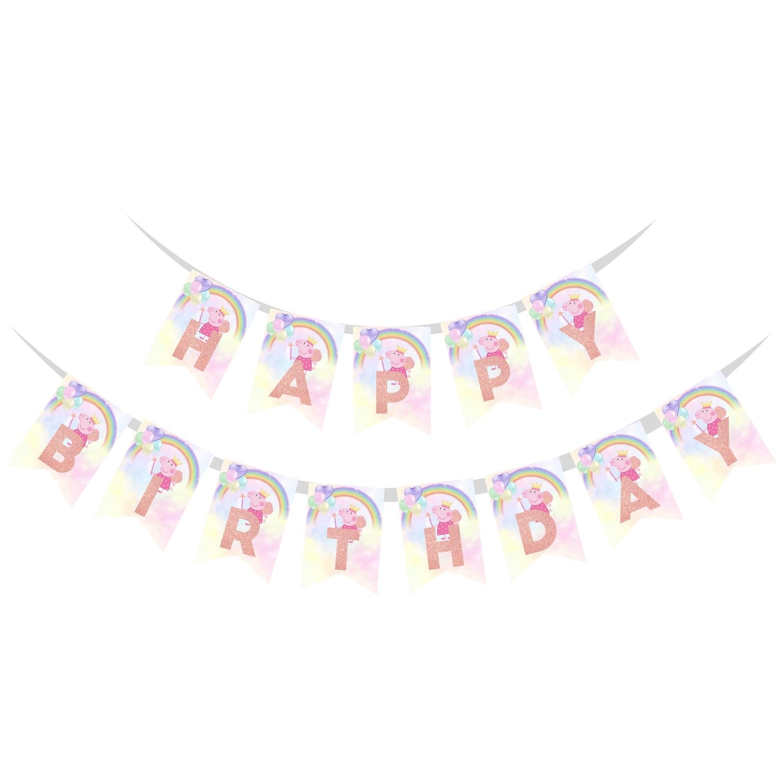 Happy Birthday Banner - Peppa Pig