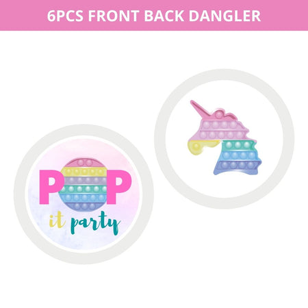 Pop It Dangler/Wall Hanging Birthday Decoration – (6 Pieces)