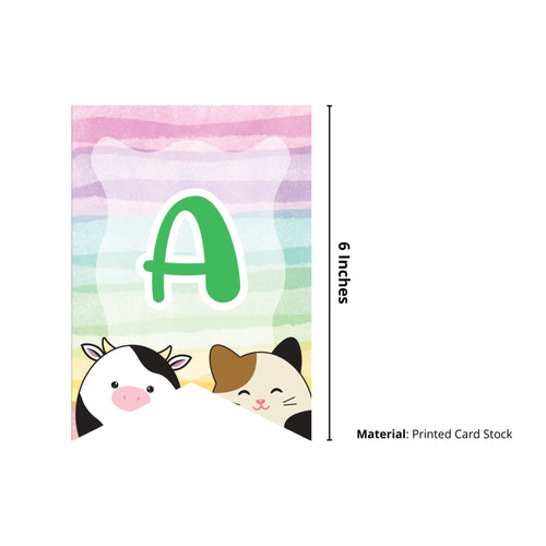 Load image into Gallery viewer, Squishmallows Theme Happy Birthday Banner (6 Inches/250 GSM Cardstock/MixColour/13Pcs)

