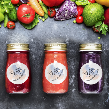 Thank You sticker for Return Gift/birthday decor/Small Businesses (6 CM/Sticker//24)