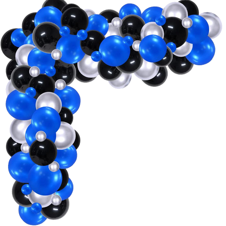 Blue Black Space/Astraunaut/Boss Baby Theme Latex Balloons - Set of 100