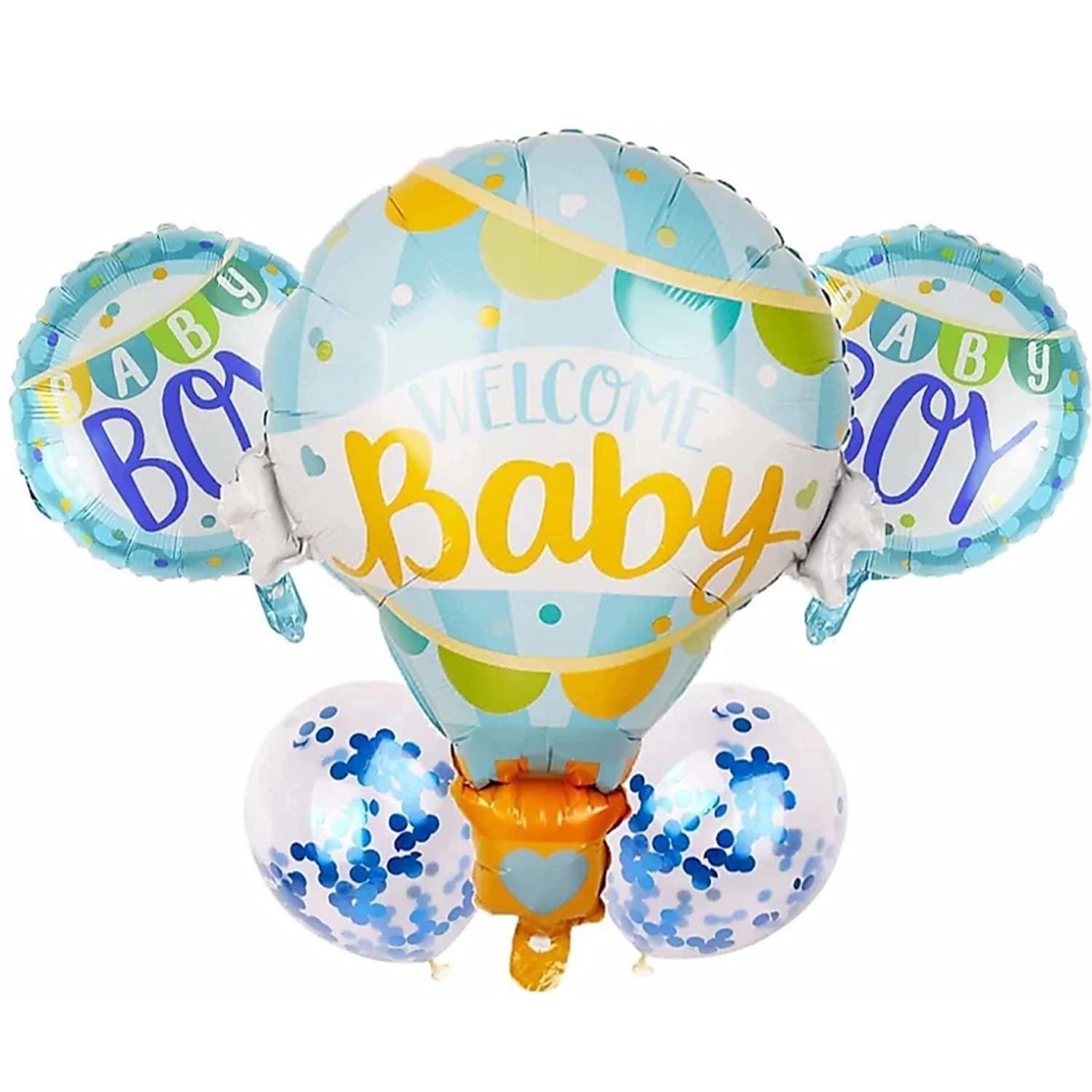 Welcome baby - 5 Balloon Bouquet
