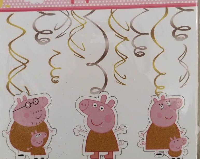 Peppa Pig Tassel Dangler for Happy Birthday Decoration