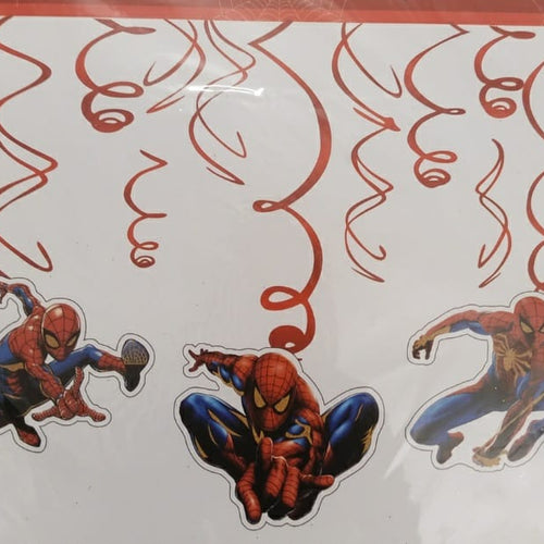 Load image into Gallery viewer, Spider Superhero Tassel Dangler for Happy Birthday Decoration
