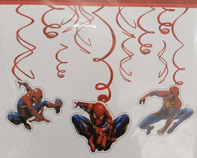 Spider Superhero Tassel Dangler for Happy Birthday Decoration