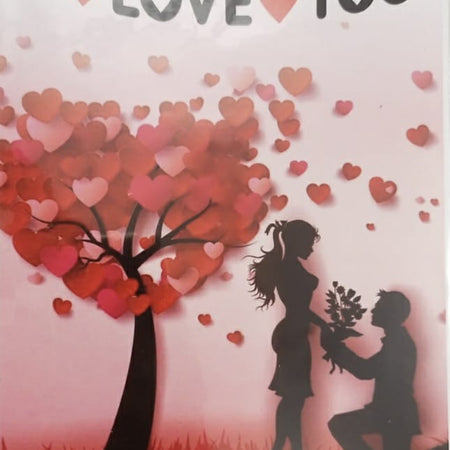 I Love You Dangler Red &amp; Black for Valentine Day, Anniversary Decoration