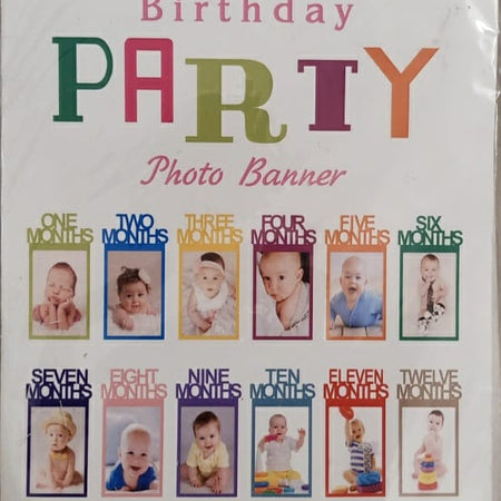 Happy Birthday Photo Banner Decoration