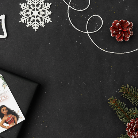 Moana Theme Birthday Favour Tags (2 x 3.5 inches/250 GSM Cardstock/Mixcolour/30Pcs)