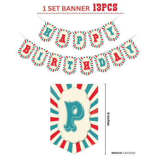 Load image into Gallery viewer, Carnival Theme Model 2 Birthday Kits - (6 Inches/250 GSM Cardstock/Mixcolour/60Pcs)
