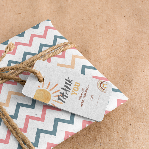 Load image into Gallery viewer, Sunsine Theme Birthday Favour Tags (2 x 3.5 inches/250 GSM Cardstock/Multicolour/30Pcs)
