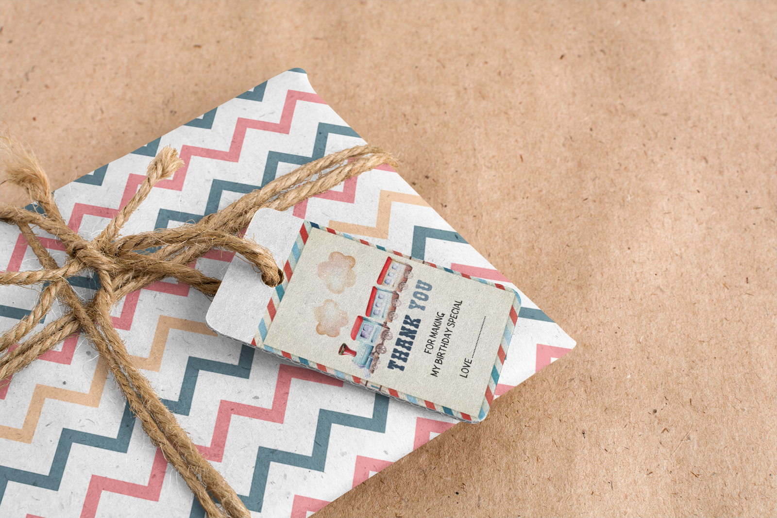Train Theme Birthday Favour Tags (2 x 3.5 inches/250 GSM Cardstock/Multicolour/30Pcs)