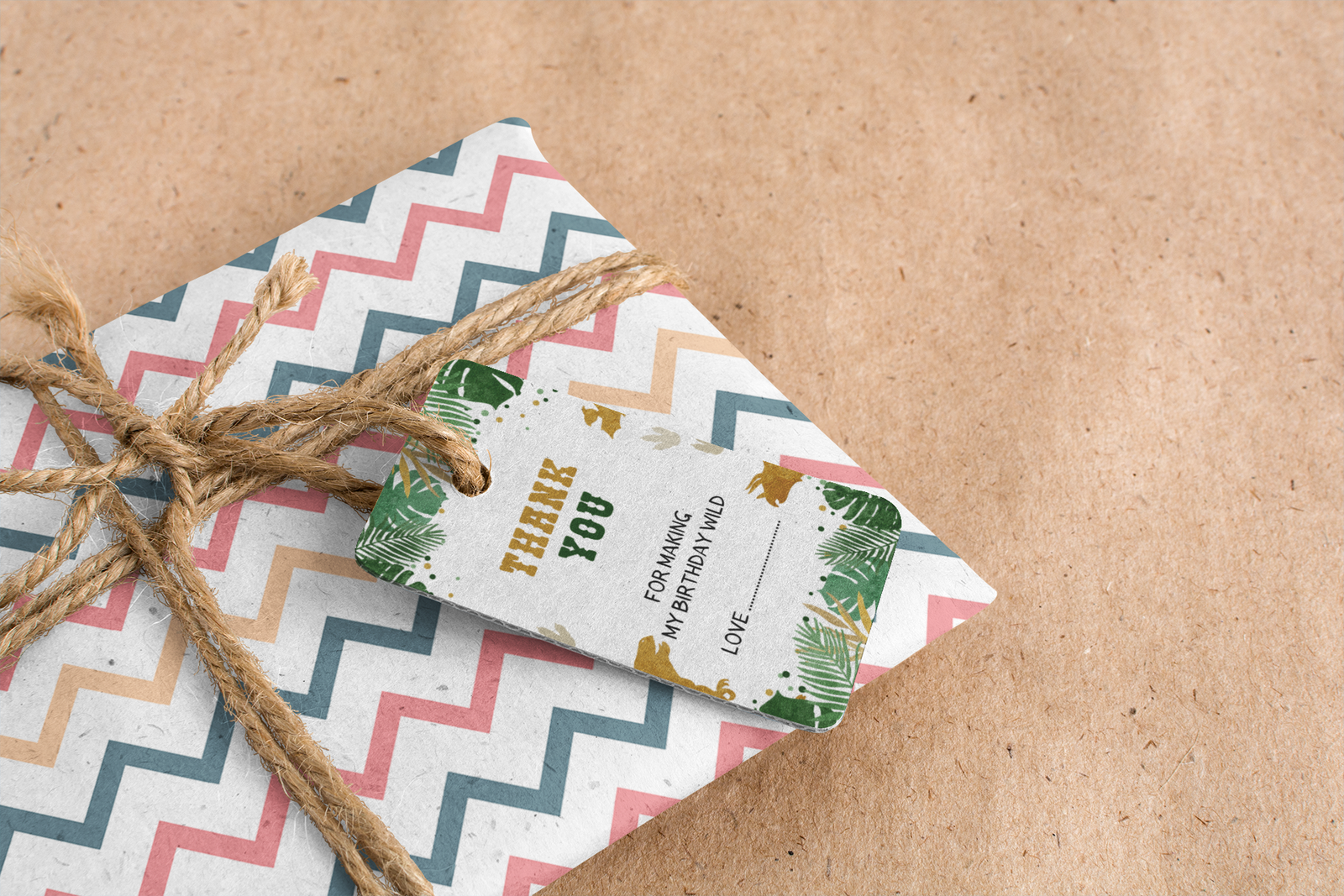 Dinosaur Theme Birthday Favour Tags (2 x 3.5 inches/250 GSM Cardstock/Multicolour/30Pcs)