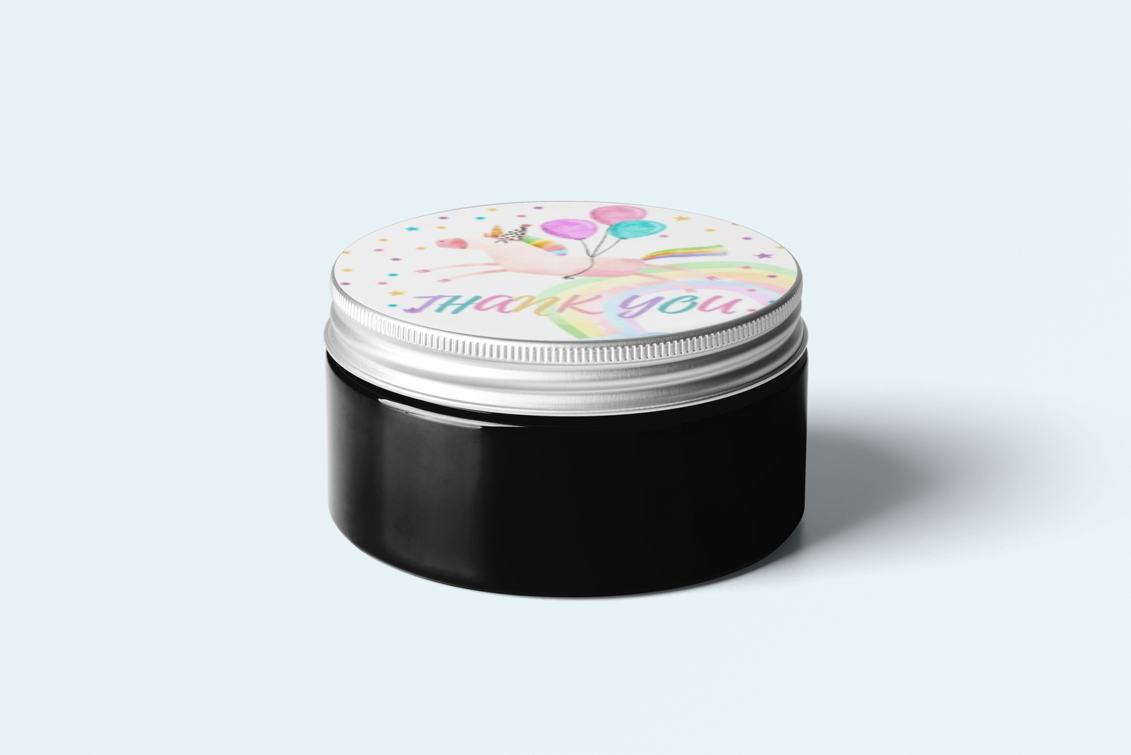 Unicorn Theme- Return Gift/birthday decor Thankyou Sticker (6 CM/Sticker/Mixcolour/24Pcs)