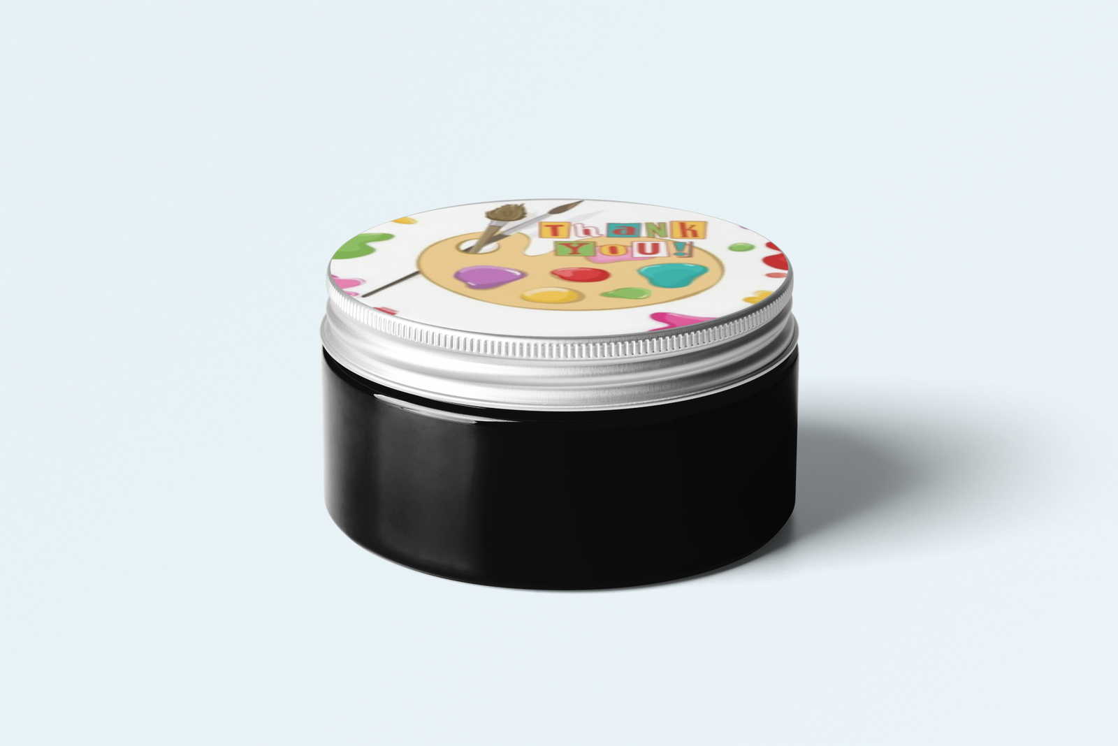 Craft Theme- Return Gift/birthday decor Thankyou Sticker (6 CM/Sticker/Multicolour/24Pcs)