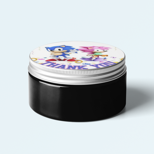 Load image into Gallery viewer, Sonic Theme Model 2- Return Gift/birthday decor Thankyou Sticker (6 CM/Sticker/Multicolour/24Pcs)
