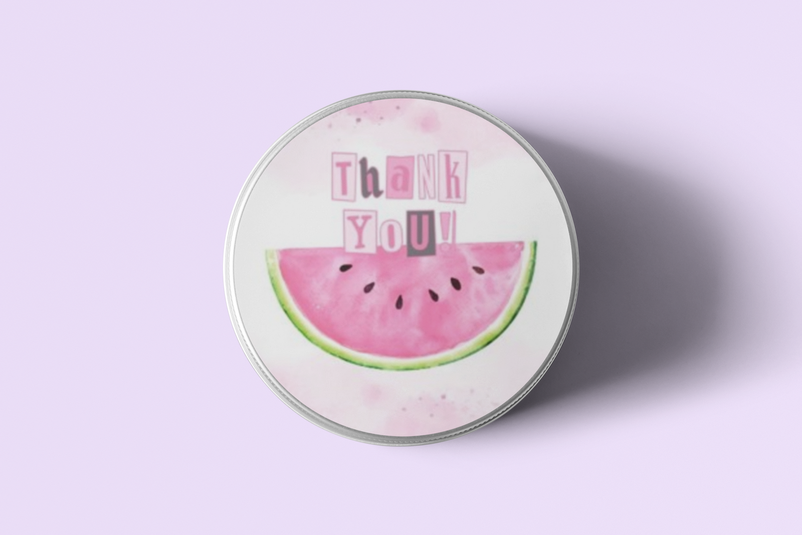 Melon Theme- Return Gift/birthday decor Thankyou Sticker (6 CM/Sticker/Multicolour/24Pcs)