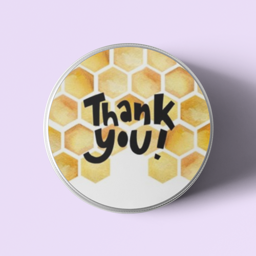 Load image into Gallery viewer, Bumble bee Theme- Return Gift/birthday decor Thankyou Sticker (6 CM/Sticker/Gold, Black, White/24Pcs)
